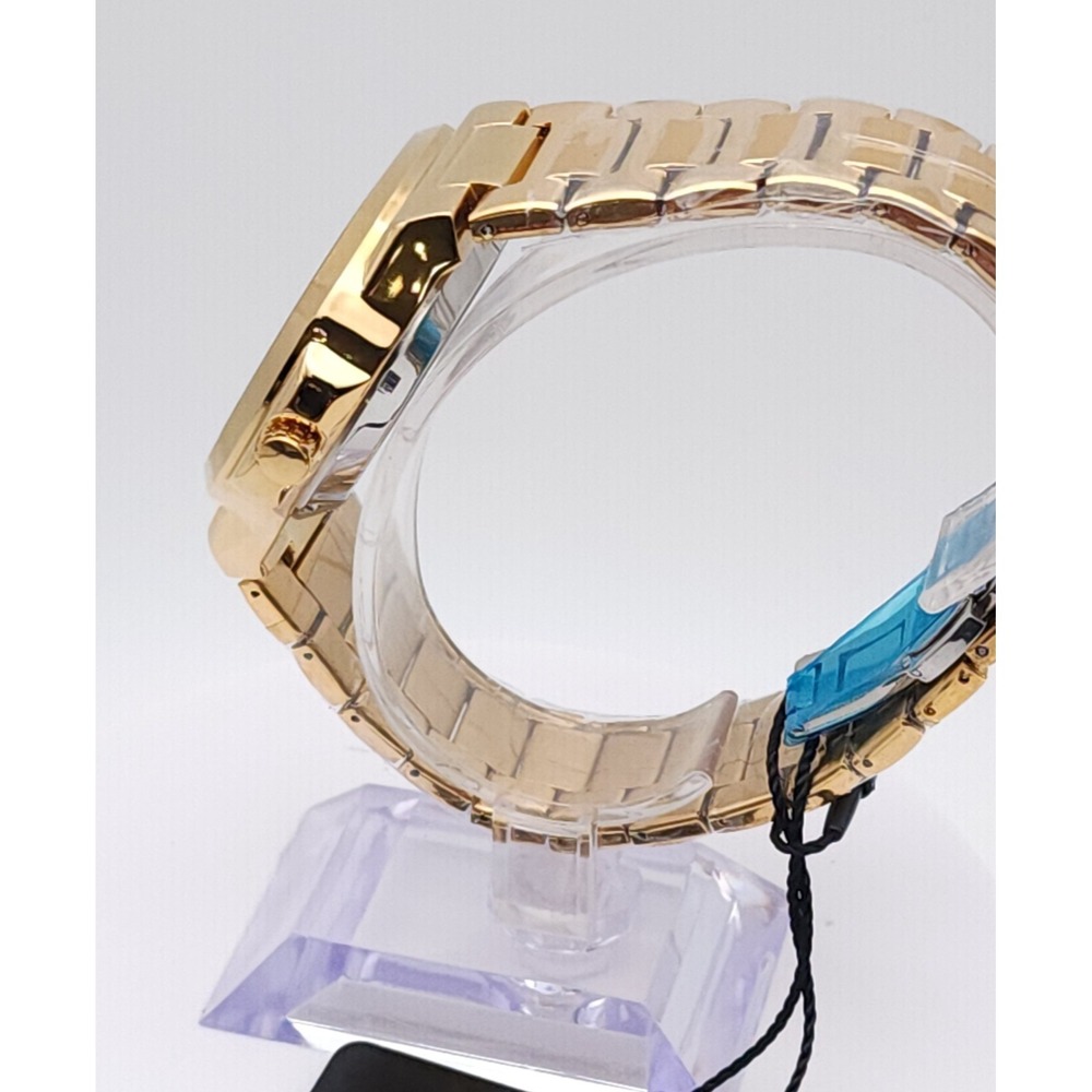BIBI Automatic Skeleton Watch Men's Gold Tone Blue Dial 42mm Box New Luxury - Picture 10 of 17